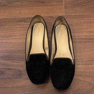 Zara velour flats